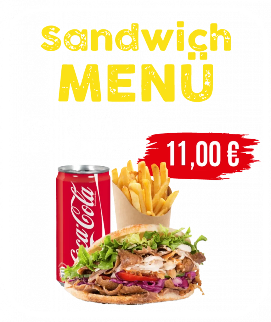 Sandwich menu